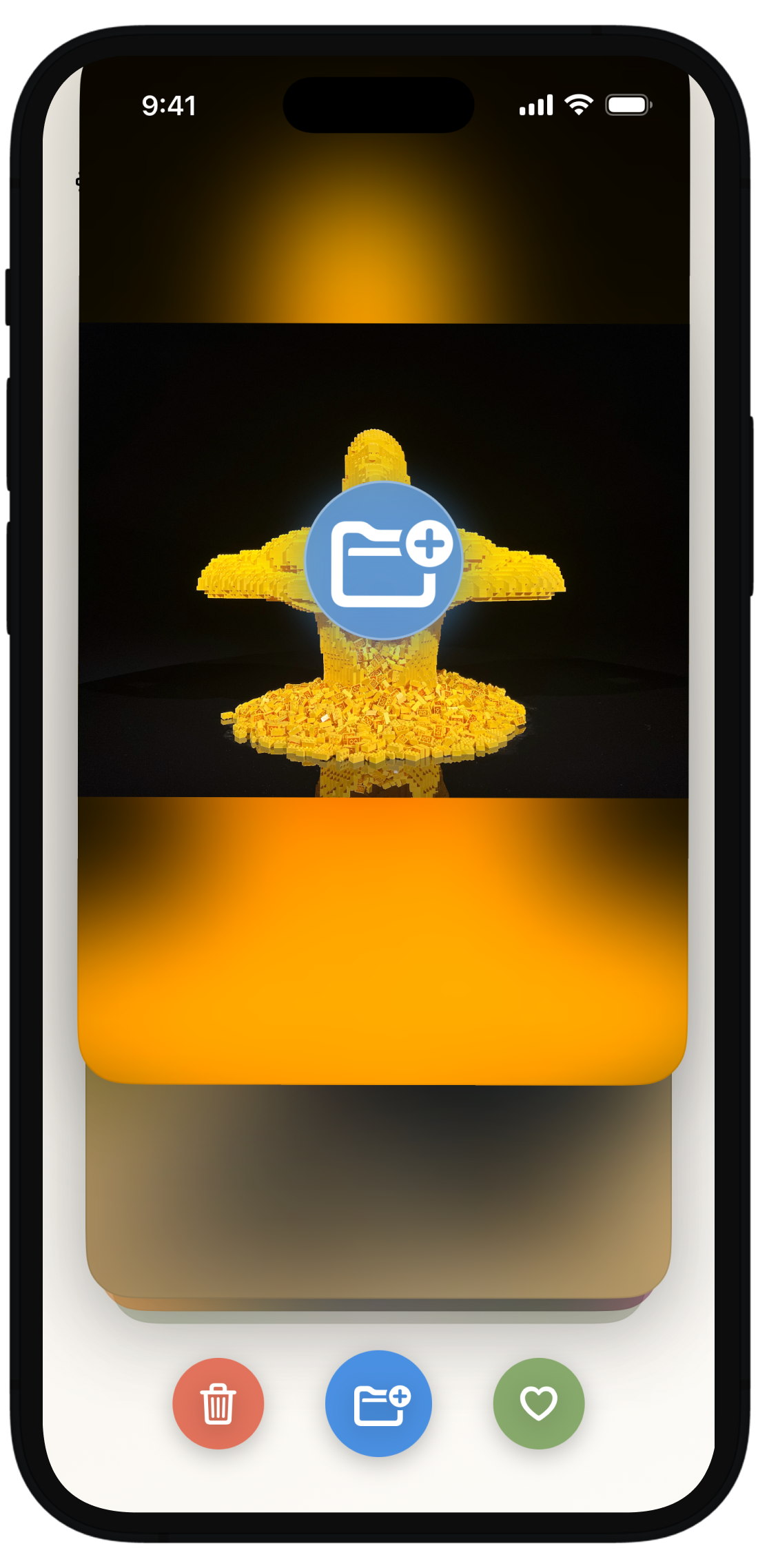 Sift — swipe up to organize
